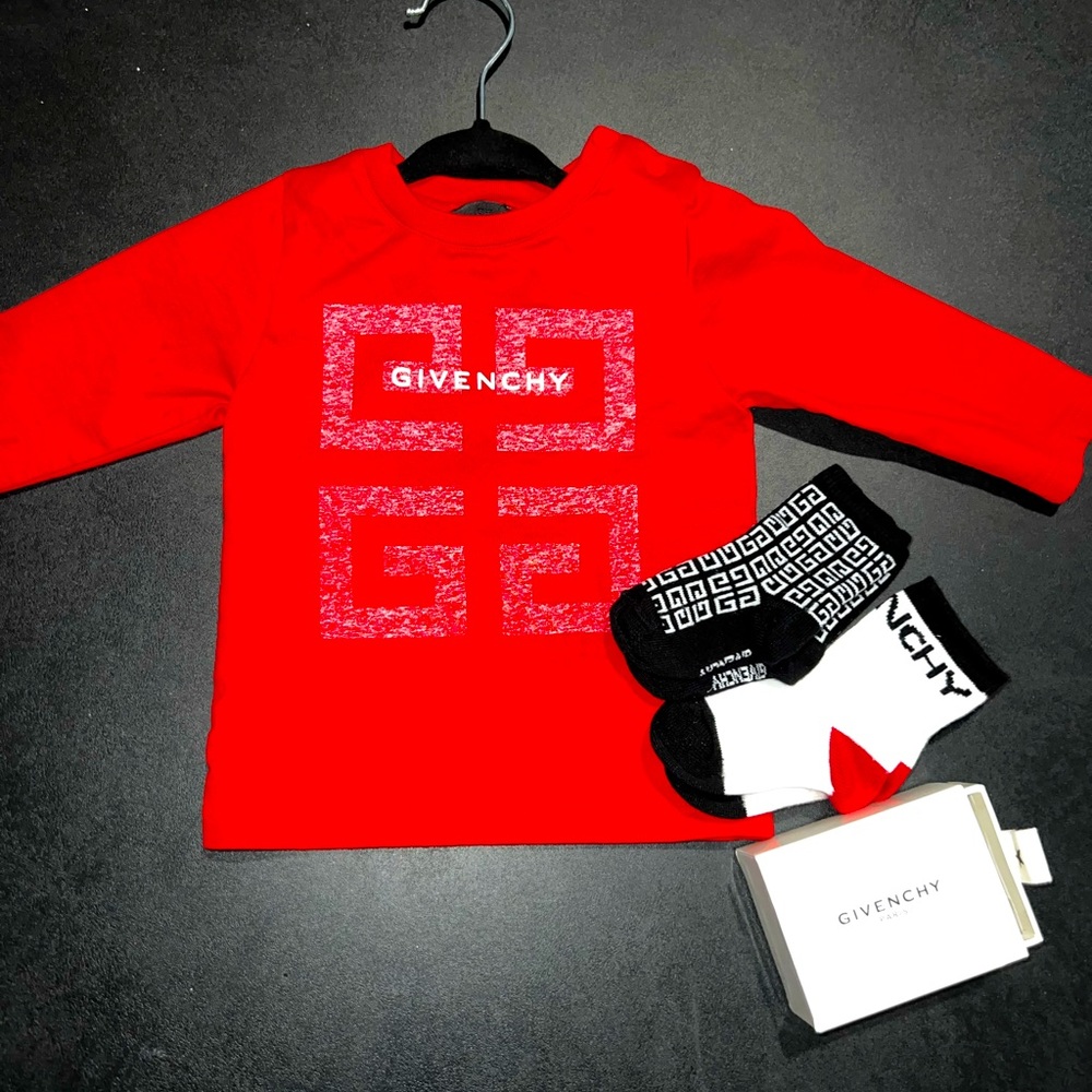 Baby Boy Givenchy Tee & Socks